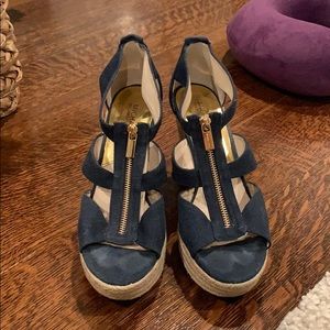 Michael kors Navy blue wedges